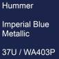 Preview: Hummer, Imperial Blue Metallic, 37U / WA403P.